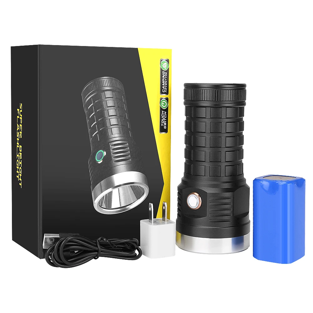

Super Powerful Tactical Flashlight 5 Modes P70 LED Torch USB Rechargeable 18650 Linterna IPX6 Waterproof Exploring Lantern