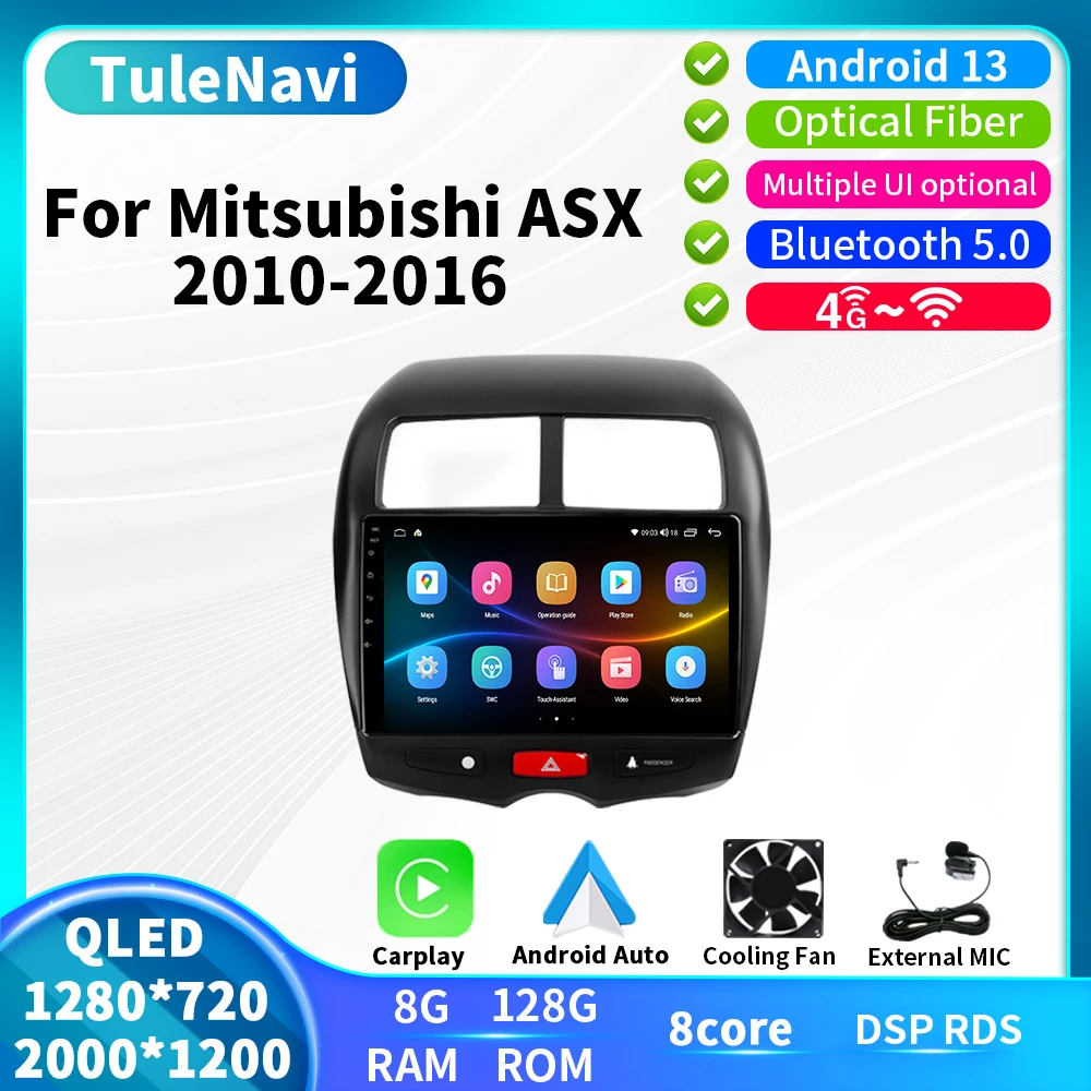 

Автомагнитола 2 Din Android 13 для Mitsubishi ASX 2016, 2015, 2014, 2013, 2012, 2011, 2010, мультимедийный видеоплеер для Carplay