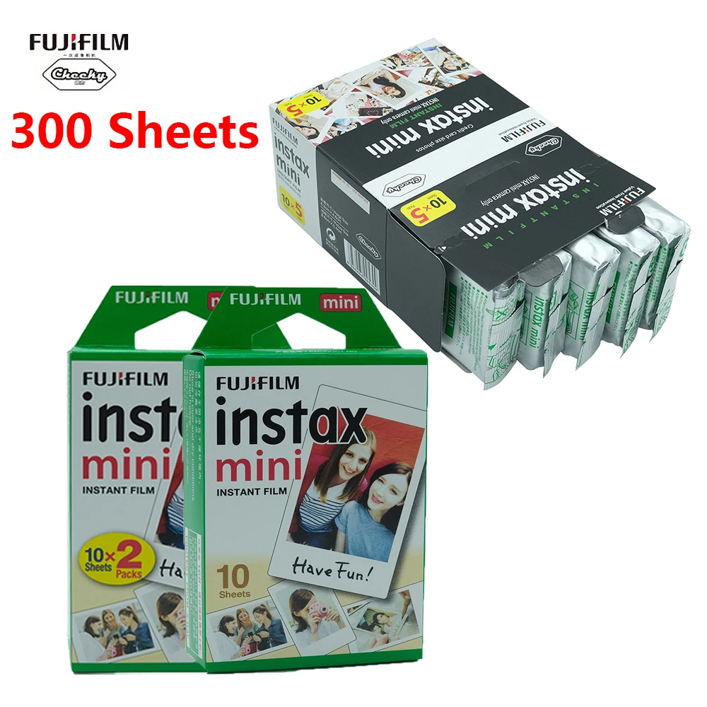 Фото Пленка Fujifilm instax mini 11 9 8, 10-300 листов, 3 дюйма, широкая цветная пленка для Fuji instant mini 11 9 8 7s 25 90 №5