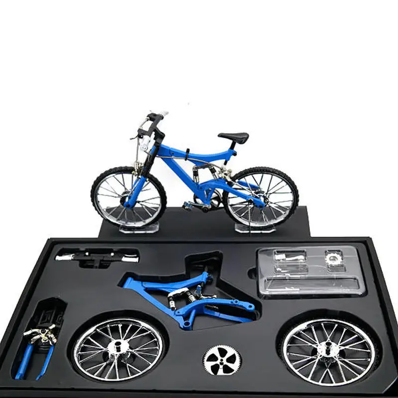 

Bicycle Model Simulation DIY Alloy Mountain Road Bicycle Set Decoration Gift Model DIY Model Toy Teaching Model