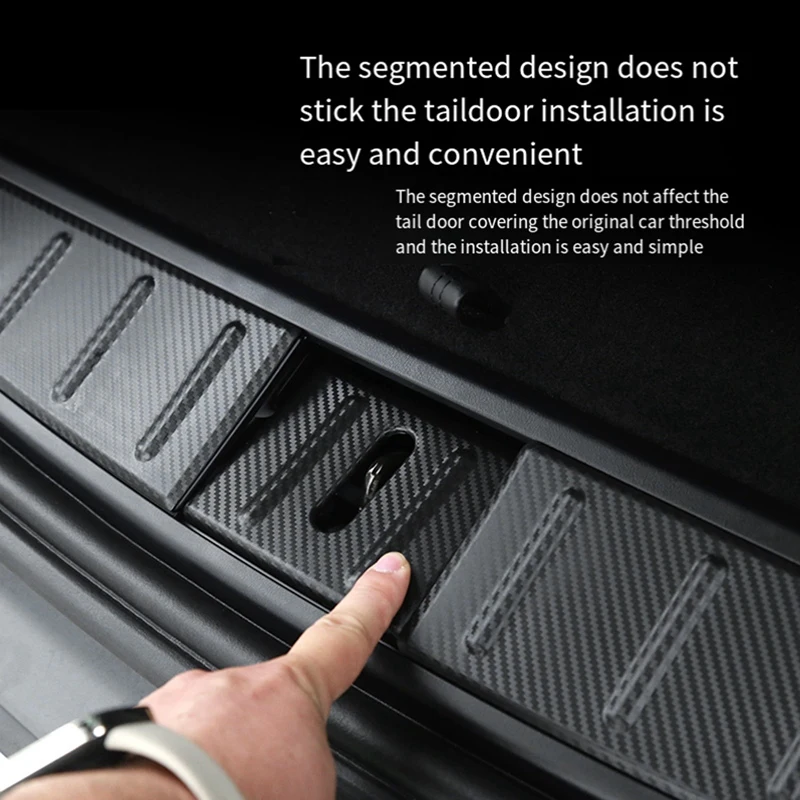 Для Tesla Model X 2022 2023 защитная крышка на порог багажника Modelx защита от царапин детали