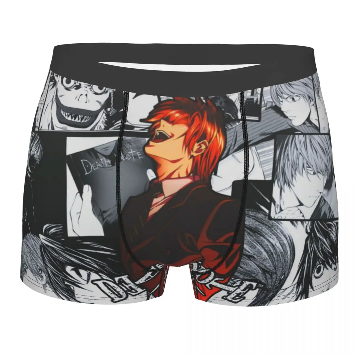 

Death Note Yagami Light Man's Boxer Briefs Manga Cut Highly Breathable Underwear Top Quality Print Shorts Gift Idea