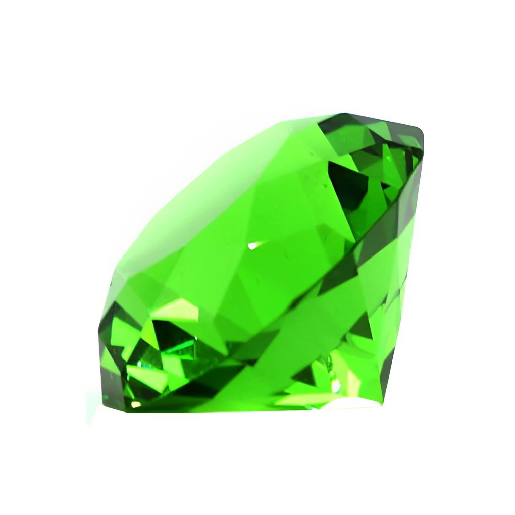 

2 шт. 60 мм Изумрудный Кристалл легкая полировка прозрачное защитное искусственное стекло простое подходящее украшение аксессуар