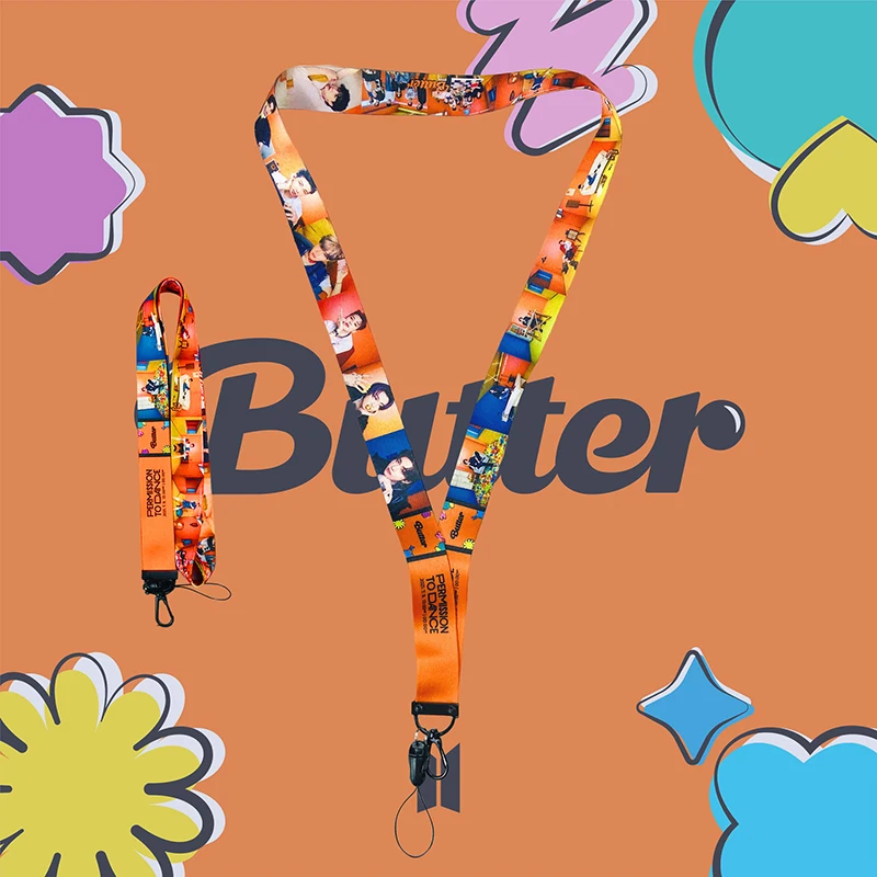 

Kpop Bangtan Keychain Phone Lanyard 2022 SEASON'S GREETINGS New Key Ring Badge Neck Straps Anti-lost Cell Phone Rope Accessories