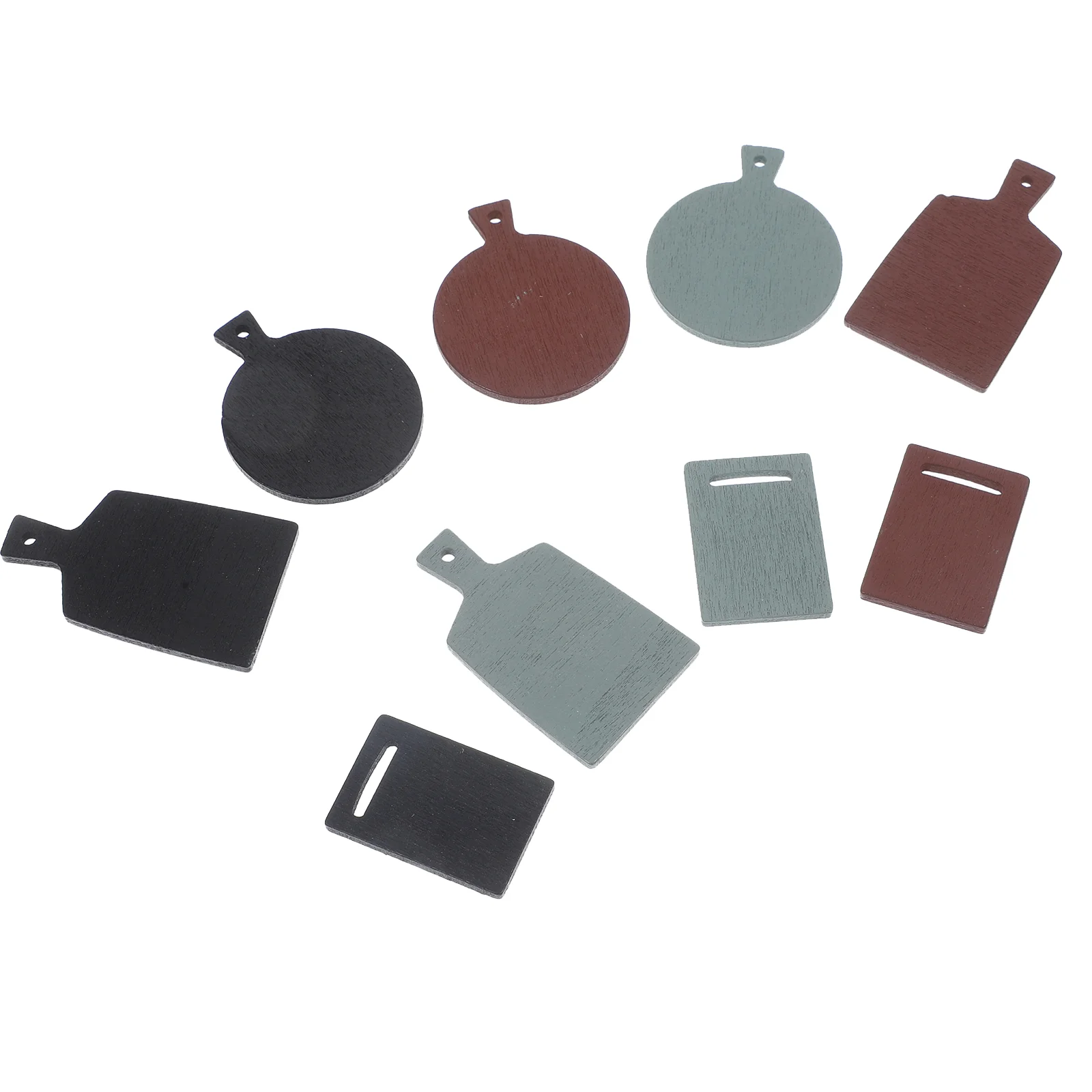 9 шт. модель поддона миниатюрные подносы для еды дома кухонная тарелка украшения