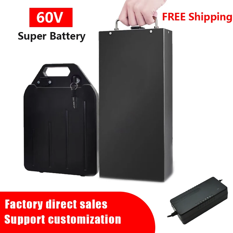

Harley Electric Car Lithium Battery Waterproof 18650 Battery 60V 20ah for Two Wheel Foldable Citycoco Electric Scooter Bicycle