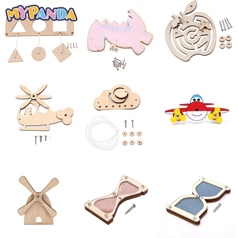 

1pc Children Busy Board DIY Toys Baby Montessori Sensory Activity Board Accessories Fine Motor Skill Cognition Toy Games