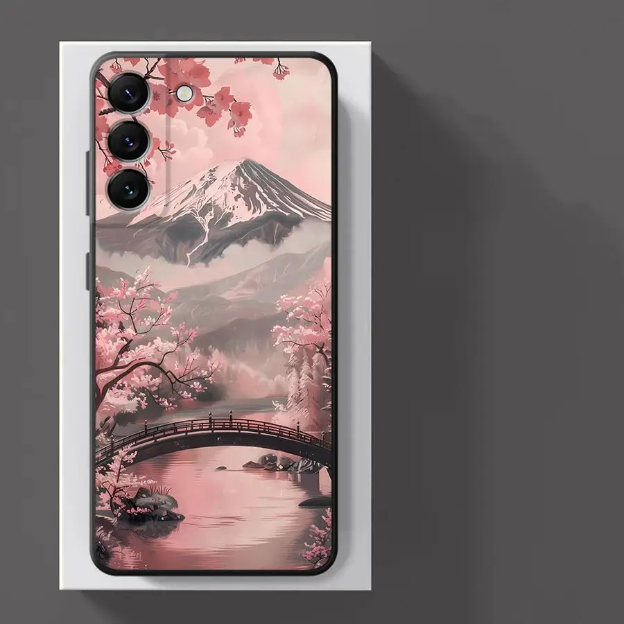 Фото Чехол для телефона Samsung Galaxy A57 A26 A53 A32 A55 A24 A23 A73 A51 A25 A37 A22 A72 A71 A52 A36 A35 с изображением горных вершин и пейзажа №2