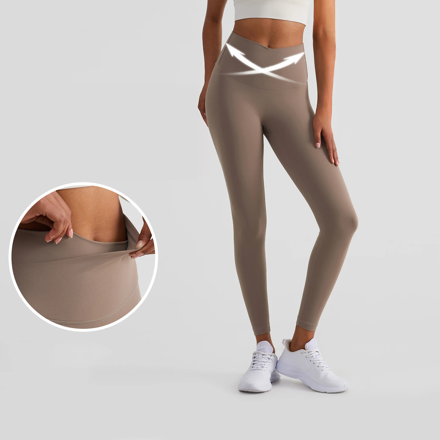 Vnazvnasi New Yoga Pants Double Tummy Workout Women Clothing Gym Fitness Push Up Tights High Waist Leggings Sport Yoga Leggings