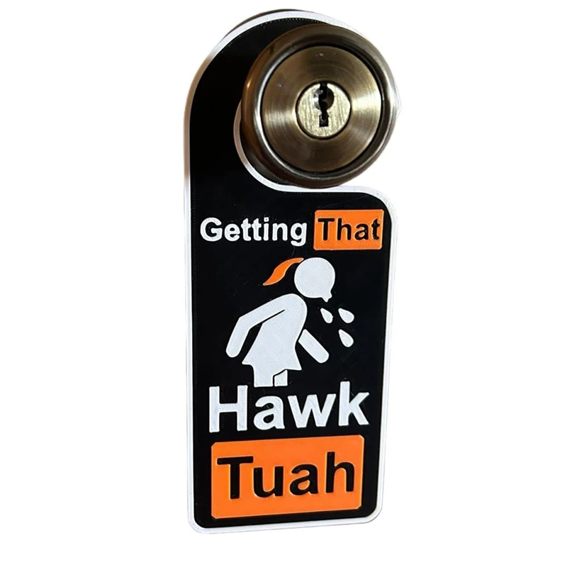 BEAU-2PCS Ястреб Туа Дверная вешалка Забавная дверная ручка Вешалка Gettingthat Hawk Tush