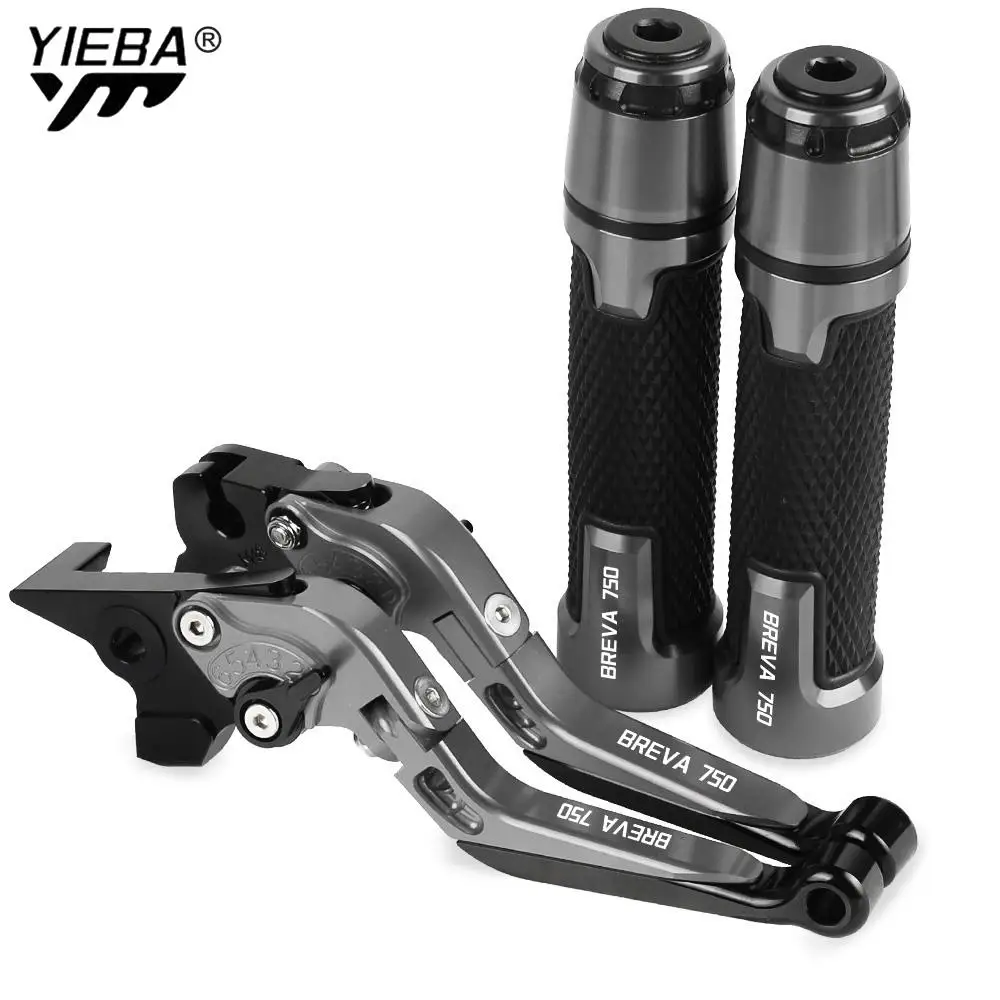 

Motorcycle CNC Brake Clutch Levers Handlebar knobs Handle Hand Grip Ends FOR MOTO GUZZI BREVA750 2004 2005 2006 2007 2008 2009