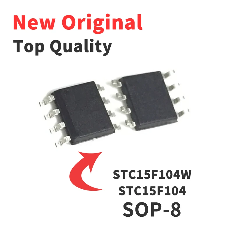 

5 шт. STC15F104W-35I-SOP8 STC15F104W SMD 8-футовый чип IC интегральная схема новый оригинальный