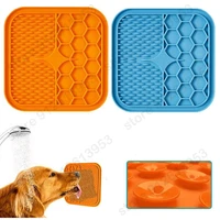 durable pet lick pad silicone slow food pads feeding dog supplies convenient pet feeding mat dispenser pets training pad