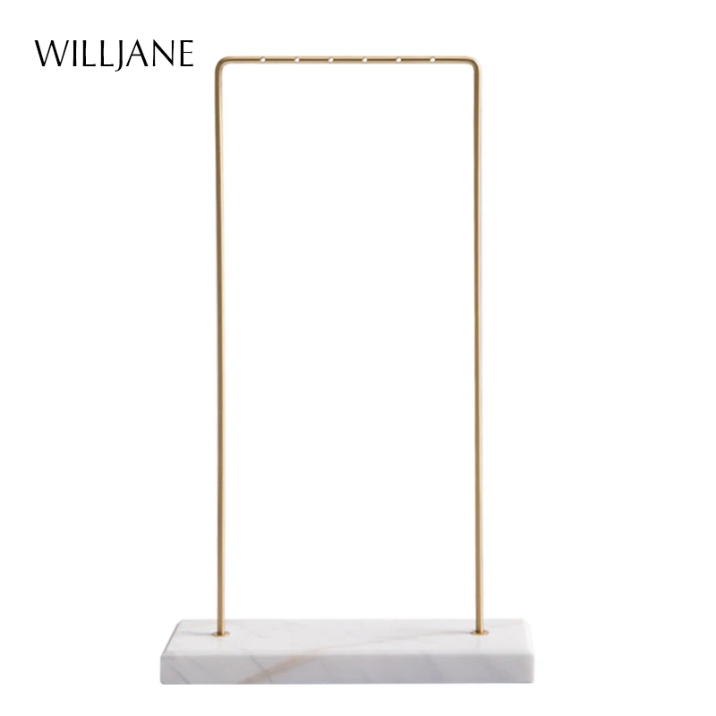 Metal Earrings Organizer Stand Frame Hook Jewelry Display Holder Necklace Chain Hanging Rack for women Bracelet Storage Showcase