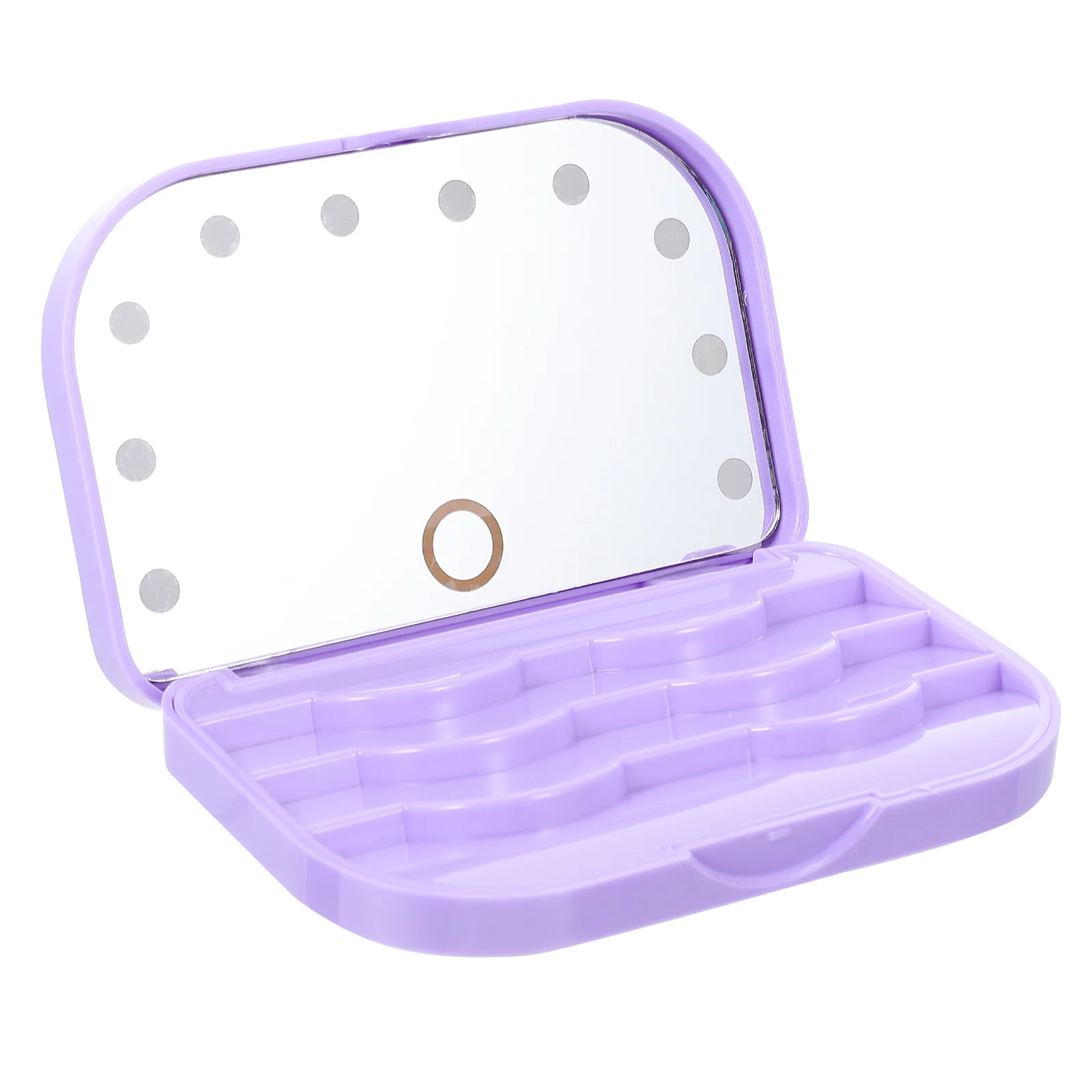 

Eyelash Lash Case Box False Storage Organizer Holder Empty Led Container Fake Travel Packaging Mirror Eyelashes Lashes Trays