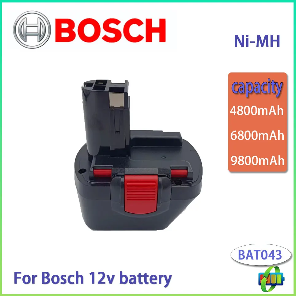 

Bosch 12V Rechargeable Power Tool Battery Ni-MH 4.8Ah 6.8Ah 9.8Ah BAT043 D70745 PSR12 GSR12 GSB12 BAT038 BAT045 BAT040