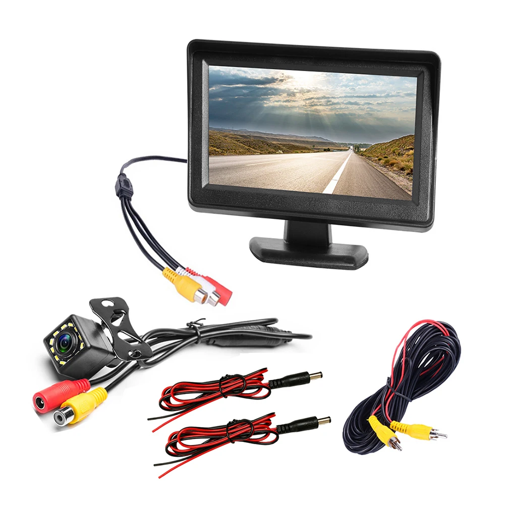 

Bileeko 4.3 inch TFT LCD Color Display Car Rear View Camera Wide Angle Monitor Night Vision Reversing Backup Parking Assistance