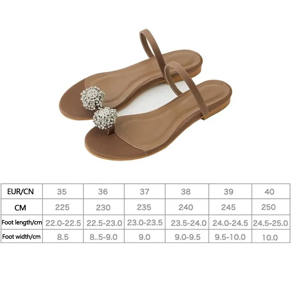 Новые простые тапочки на плоской подошве нескользящие сандалии со стразами