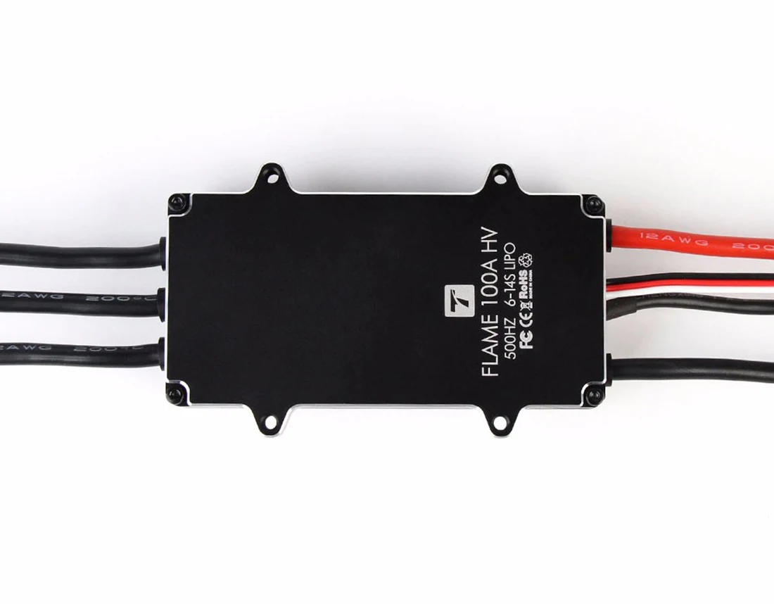 Фото Горячая распродажа: Электронный регулятор скорости VoidFly T-MOTOR FLAME 100A 14S LiPo (6-14S ESC) для вертолетов, мультироторных квадрокоптеров, БПЛА, радиоуправляемых моделей №5