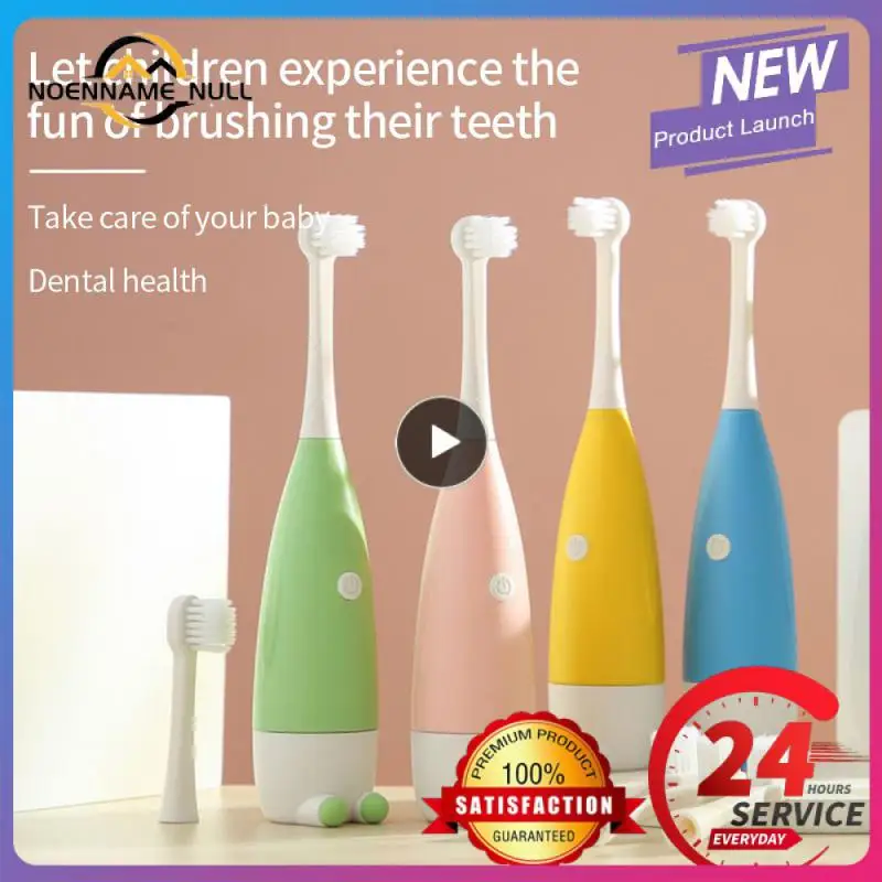 

Cute Childrens Sonic Electric Toothbrush Cartoon Soft Bristles Toothbrush Fashionable Appearance Compact Replace Brush Head