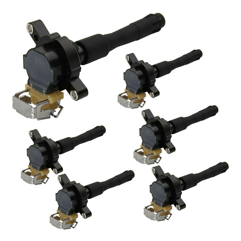 6шт катушки зажигания 12131748018 Запасные части UF354 UF300 для BMW 323I 325Ci E46 E39 X5 E36 325 330 V6 V8