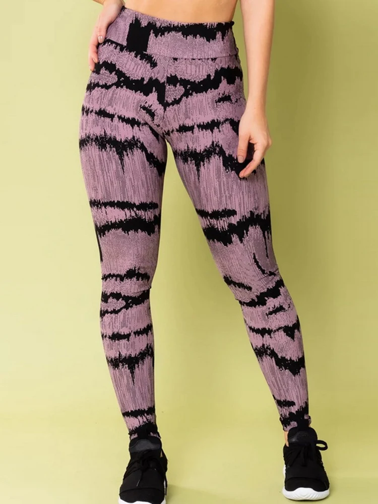 2023 New Tiger Pattern Yoga Pants Sport Leggings Women High Waist Push Up Tights Fitness Workout Leggins Gym Clothing