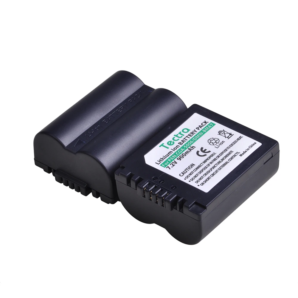 Аккумулятор CGA-S006 DMW-BMA7 + двойное зарядное устройство со светодиодной подсветкой