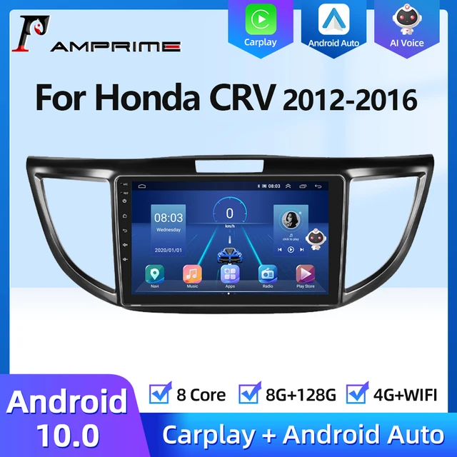 Автомагнитола AMPrime 4G Android 2din для Honda CRV 2012-2016 мультимедийный видеоплеер Carplay GPS-навигация аудио головное устройство стерео 1