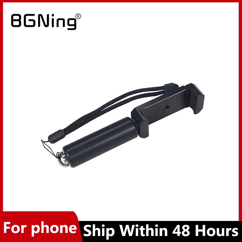 

Селфи-палка из алюминиевого сплава, ручной держатель, карданный удлинитель с регулируемым зажимом, винтовой штатив 1/4 для фотосъемки бревен