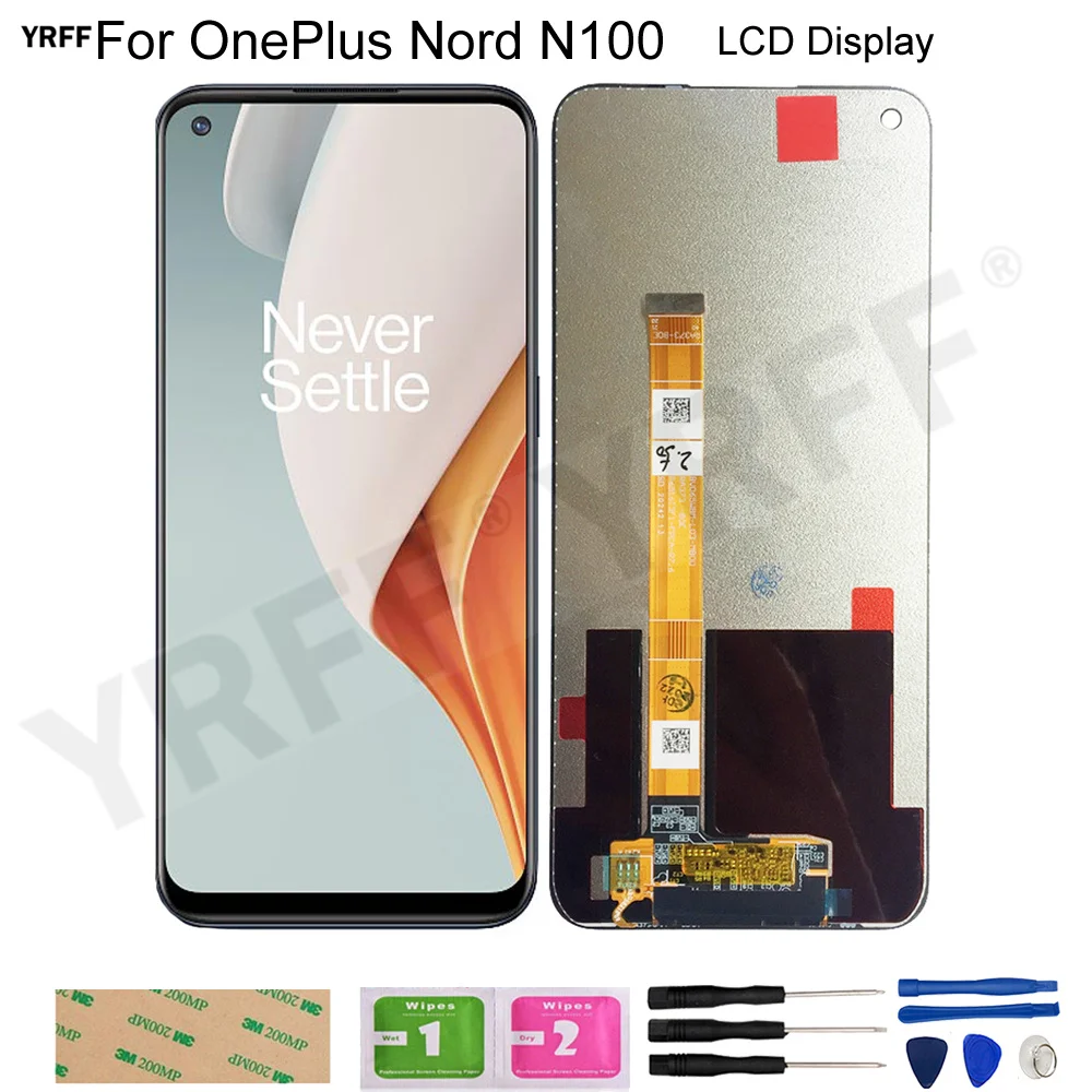 

LCD Screen For OnePlus Nord N100 LCD Display Touch Screen Digitizer Glass Panel Sensor Panel Phone Repair Parts Free Shipping
