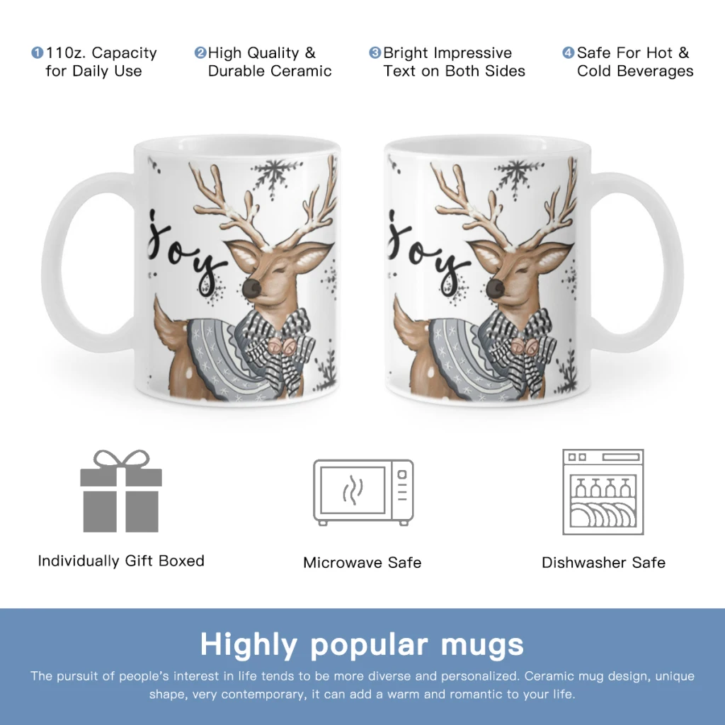 Счастливого Рождества-бесплатная доставка кофейная кружка 11 унций пивные кружки