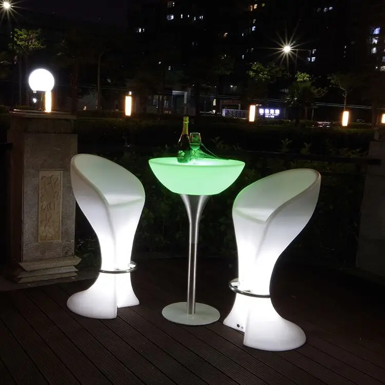 

Commercial Furniture LED bar stool IP68 Waterproof Growing led pool stool