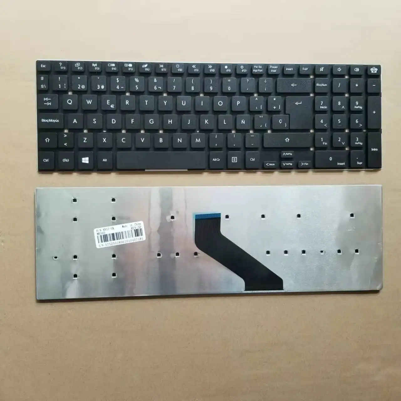 New For Gateway nv55 nv52l nv55s nv56r nv57h nv75s nv77h Series SP Spanish Laptop Keyboard Black