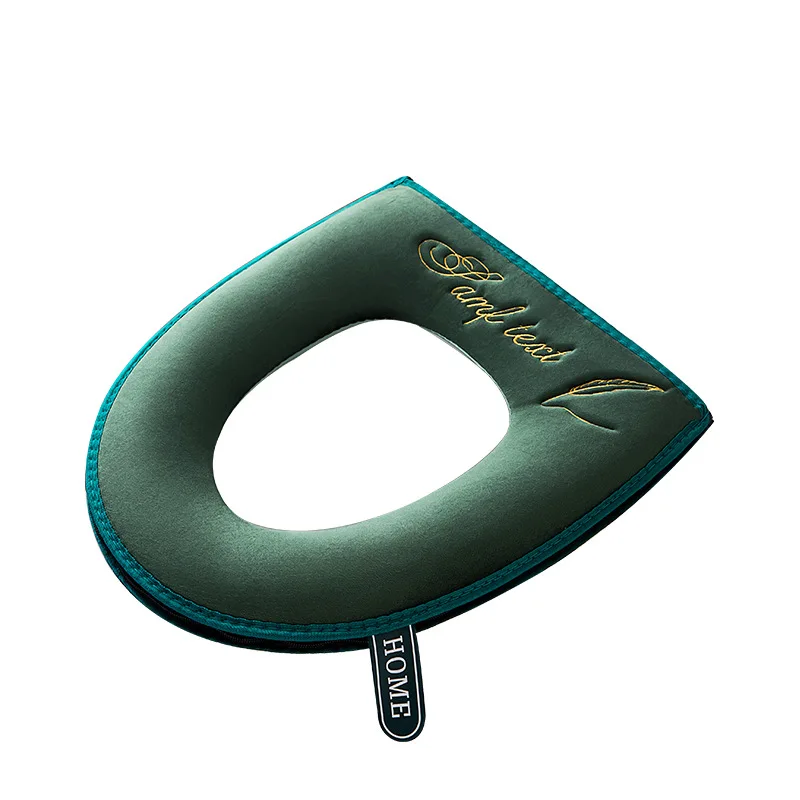 

Креативная Подушка на сиденье унитаза для ванной комнаты, бытовой чехол на сиденье унитаза, чехол на сиденье унитаза на молнии с вышивкой, Н...