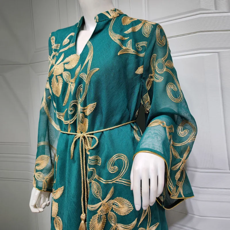 Muslim Fashion Abayas For Women Islamic Clothing Long Sleeve Party Gown 2023 Eid Mubarak Dress Caftan Marocain Djellaba Femme