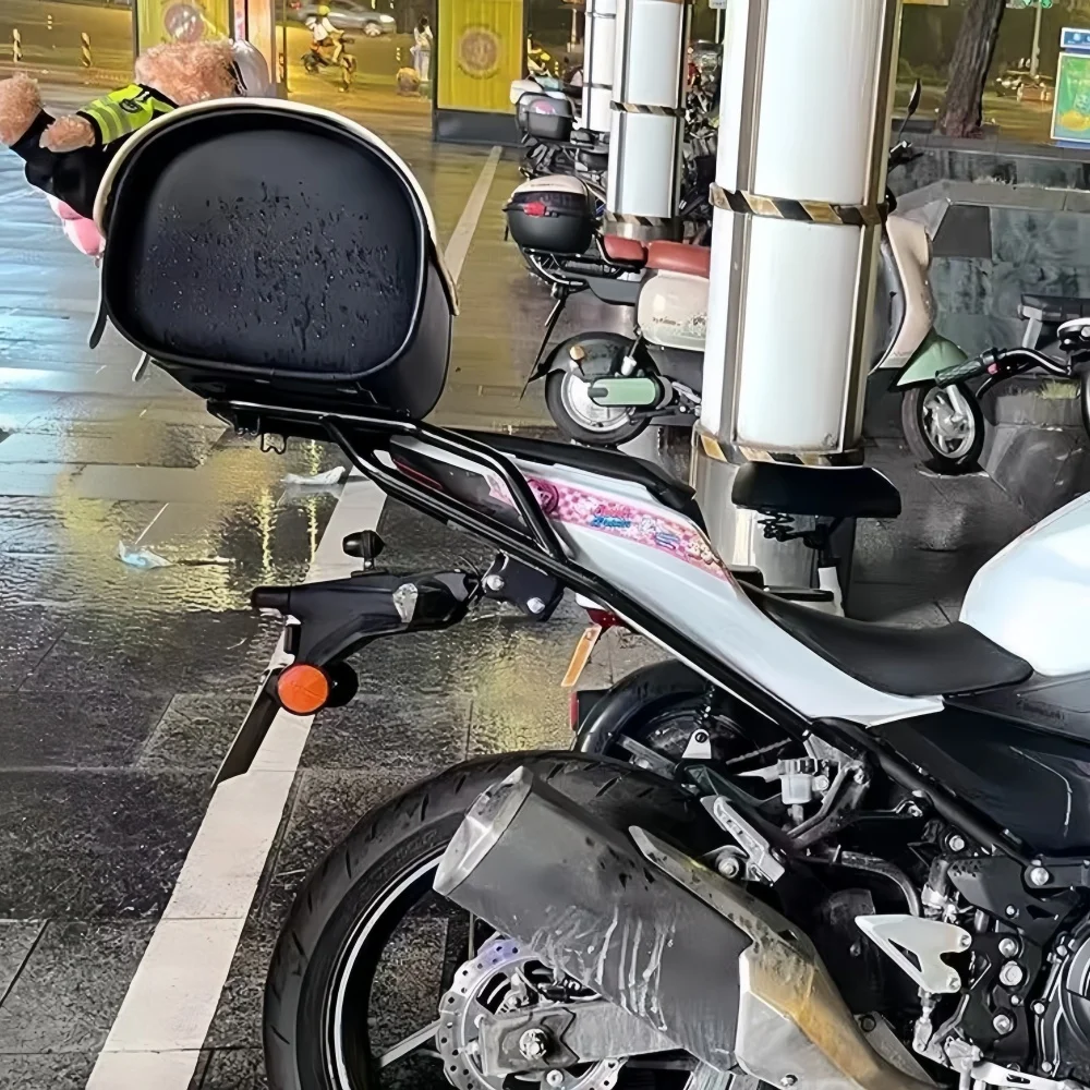 Фото Багажник на заднее крыло для мотоциклов Ninja 400 Z400 18-24: Усиленное основание для кофра, стабильное крепление, аксессуары для путешествий №2