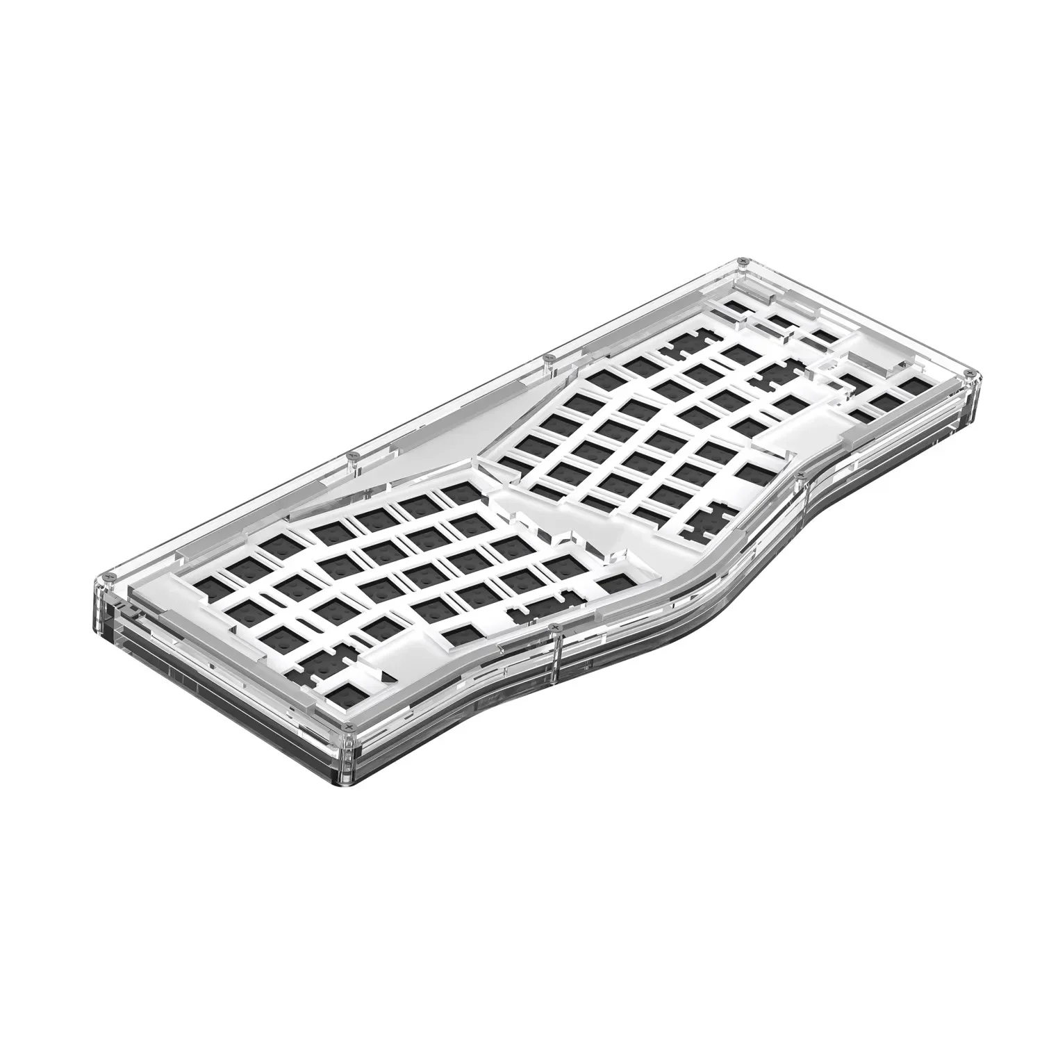 Необычная игровая клавиатура с надписью Alice66 прозрачная стандартная изменение