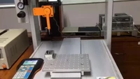 ce certificated 4 axis benchtop automatic uvepoxy resin glue dispensing robot with two platform for pcb and pcba