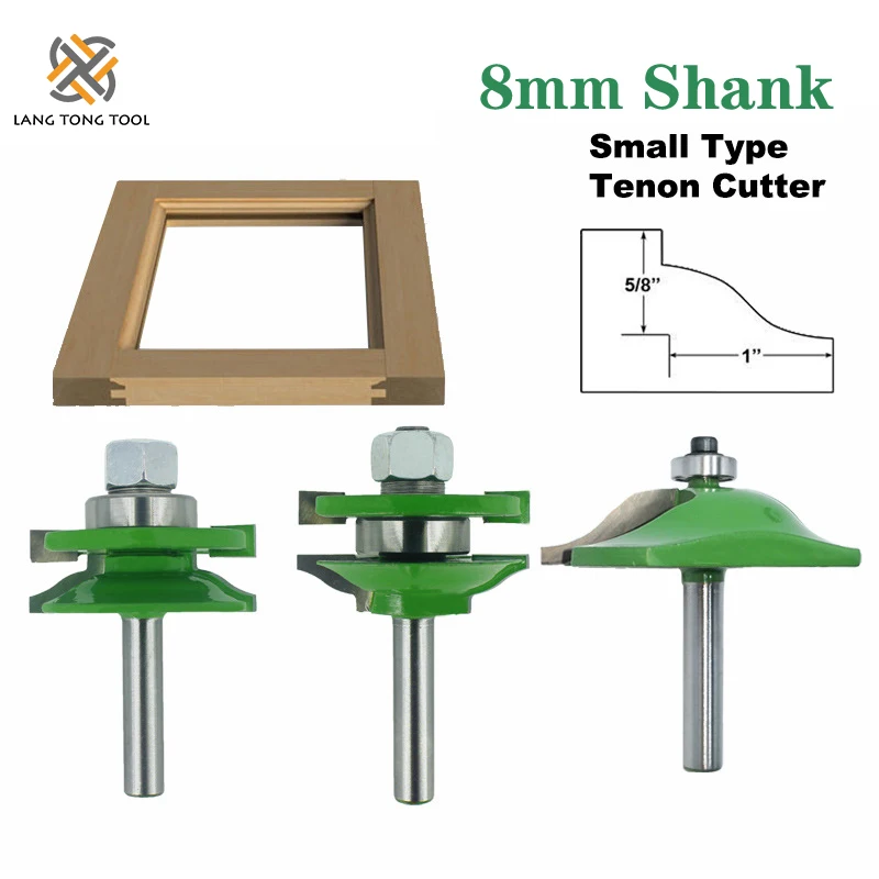 

Хвостовик 8 мм, 3 шт., дверная панель, шкаф, буровая фреза, набор аксессуаров и фасонных фрез для дерева LT110