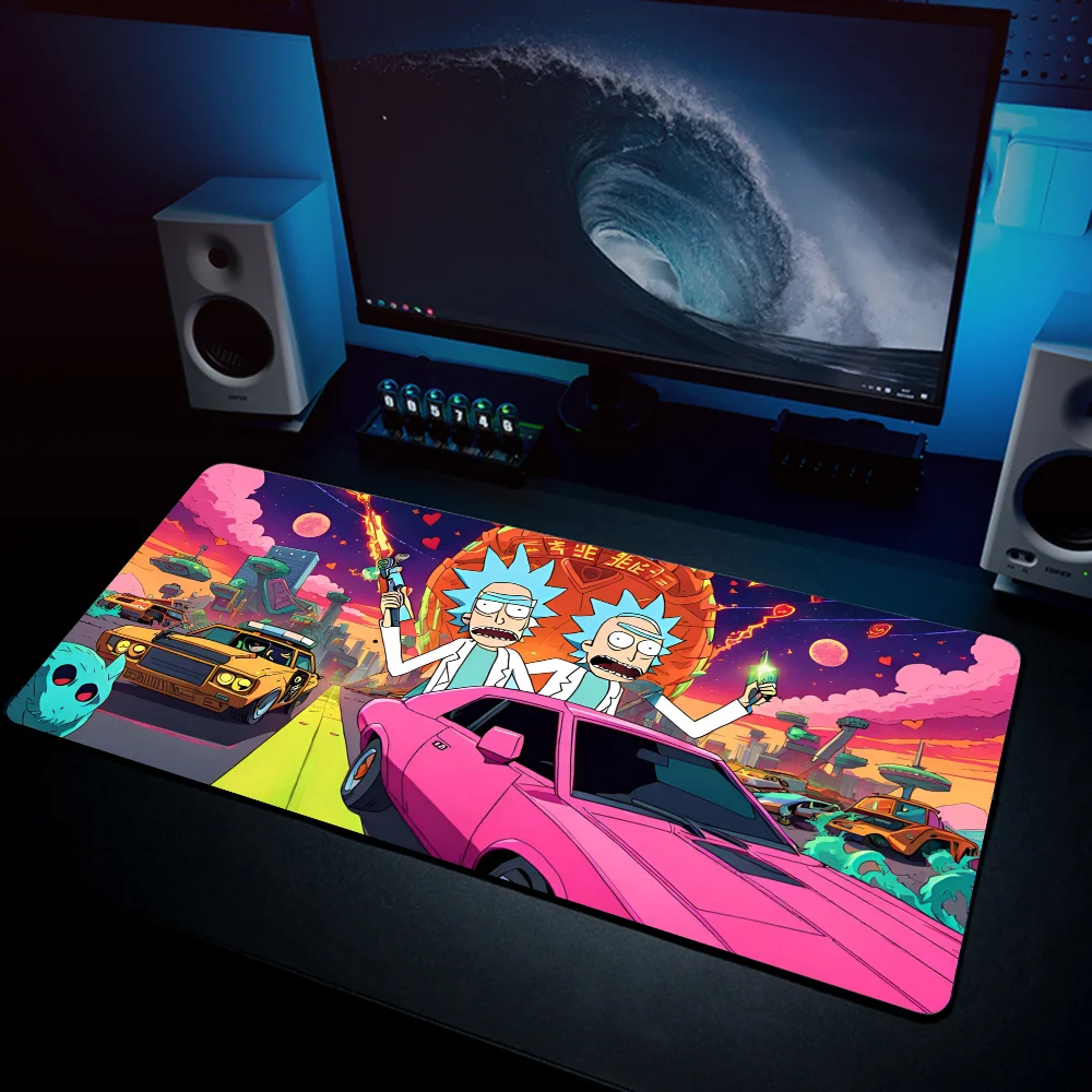 R_rickes Mousepad Mouse Mat Desk With Pad Gaming Accessories Prime XXL Keyboard Padding