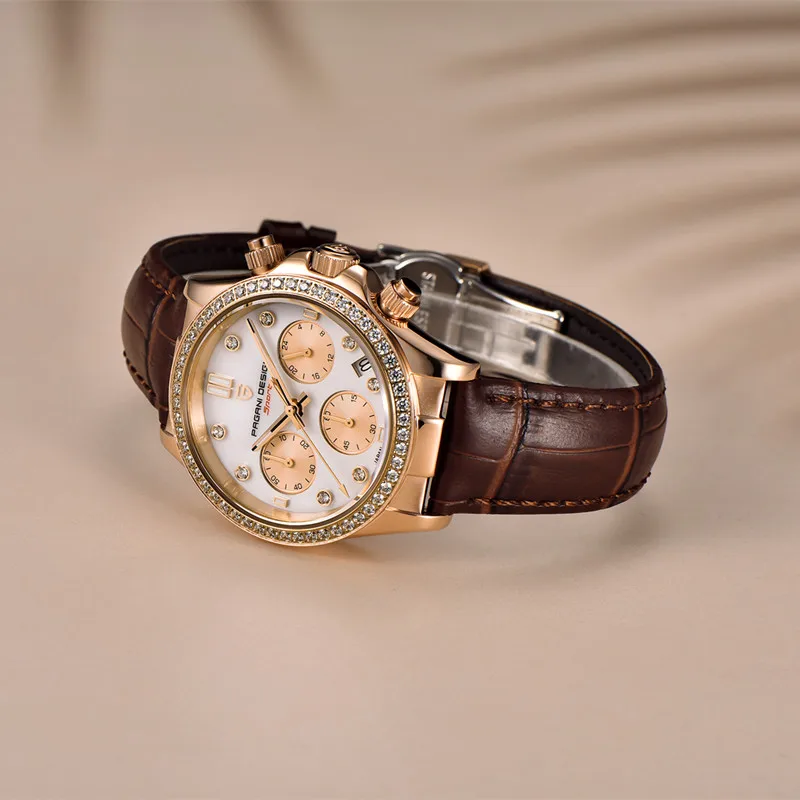 PAGANI DESIGN Fashion Watch For Women Luxury Brand Chronograph Elegant Dress Quartz Wristwatches Waterproof Sapphire Reloj Mujer enlarge