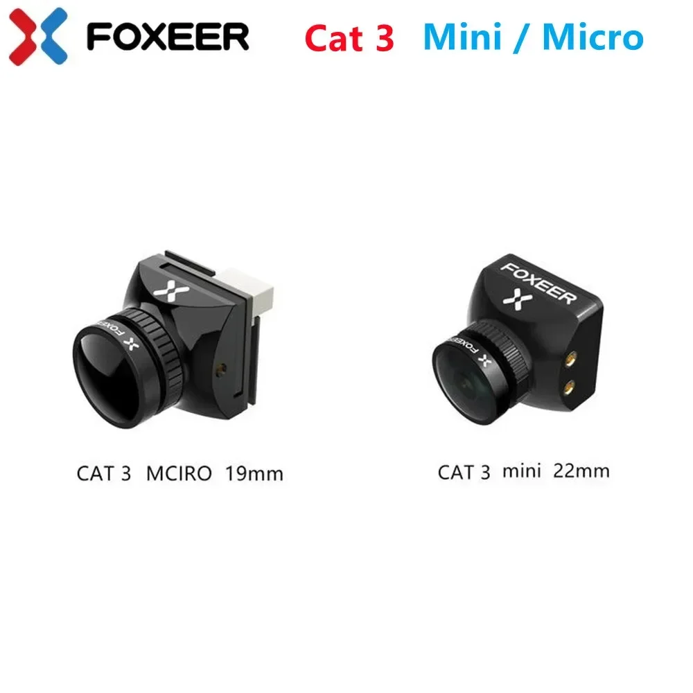 Фото Камера FPV Foxeer Mini Cat 3 4/Micro Cat 3 4 1200TVL Starlight 0.00001Lux с низкой задержкой и низким уровнем шума для RC FPV дронов №1