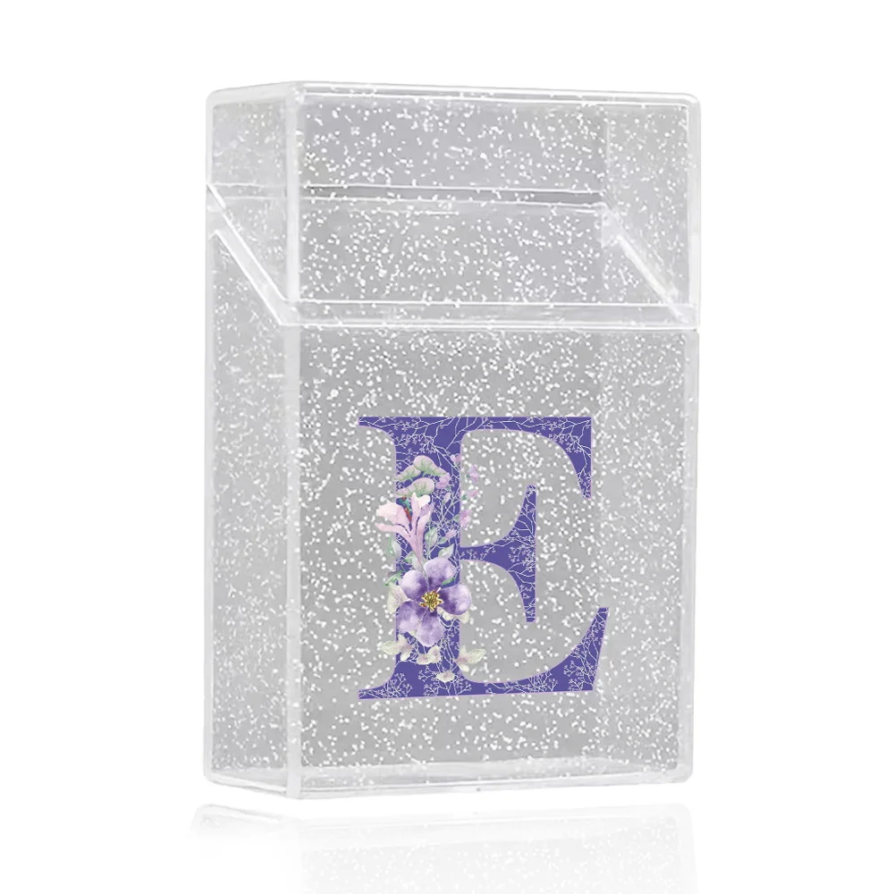 Блестящий прозрачный контейнер для сигарет электронная сигарета карманный