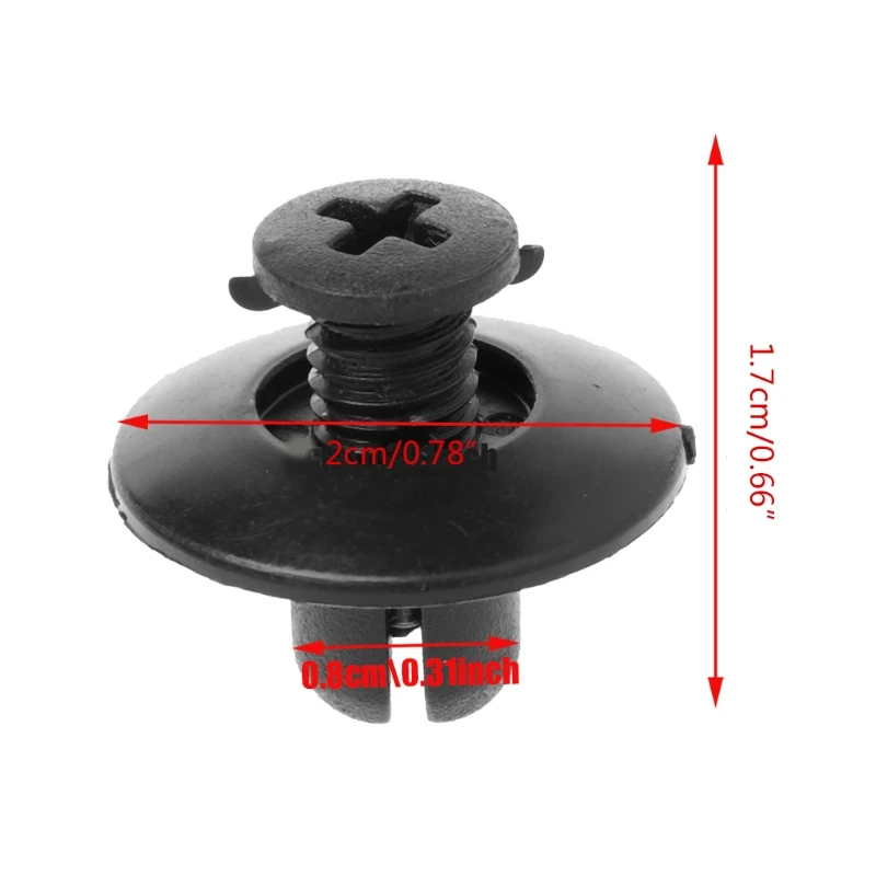 

30 Pcs Car 8mm Splash Guard Retainer Clip Fastener for honda Accord Civic