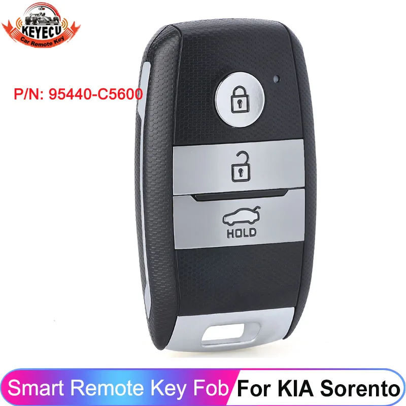 

KEYECU 95440-C5600 для KIA Sorento 2017 2018 2019 3 кнопки 433 МГц ID47 чип умный дистанционный автомобильный брелок 95440C5600