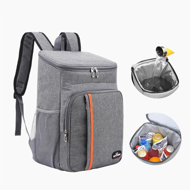 

Picnic Waterproof Cooler Bag Shoulders Oxford Backpack Outdoor Food Thermal Pouch Camping Fruit Snack Drink Insulated Handbag