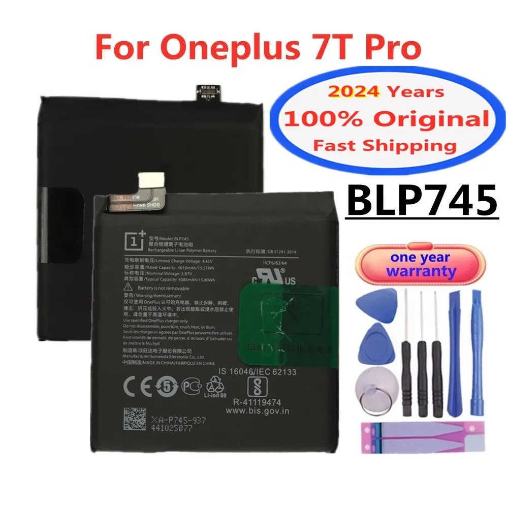 2024 года BLP743 BLP745 1+ оригинальный аккумулятор для Oneplus 7T/7T PRO One Plus 7T 7Tpro