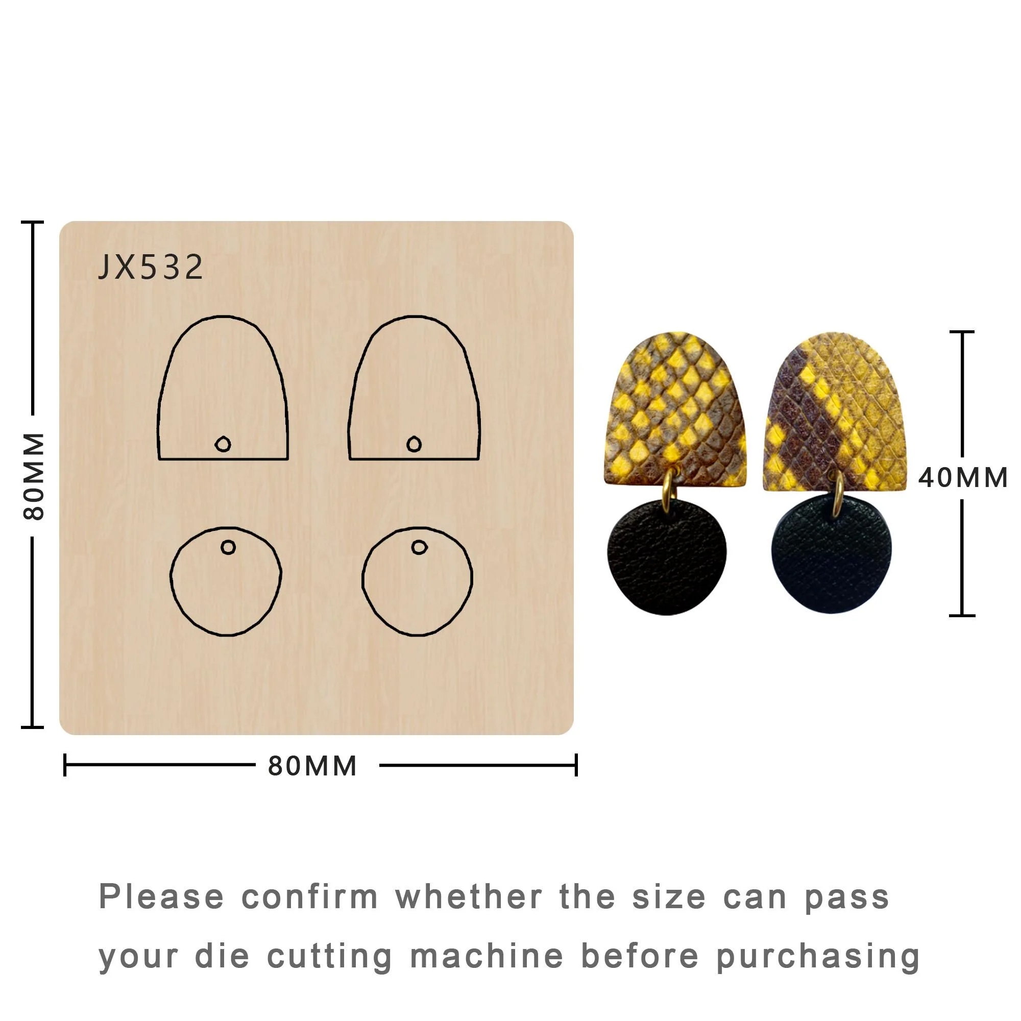 

Diy Handmad Earring Cutting Dies Wooden Making Decor Supplies Dies Template Suitable For Common Die-Cutting Machines