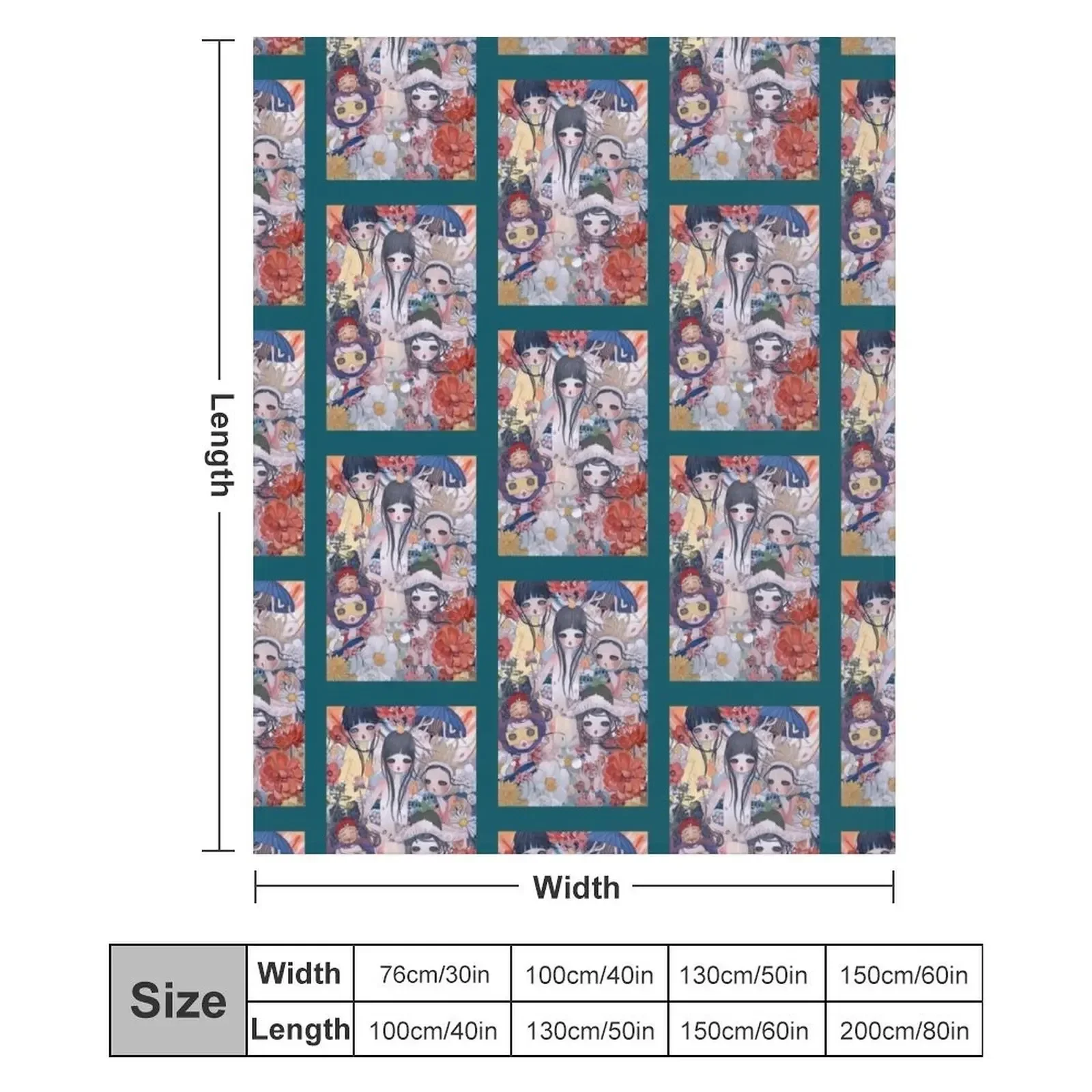 Плюшевое одеяло Aya Takano