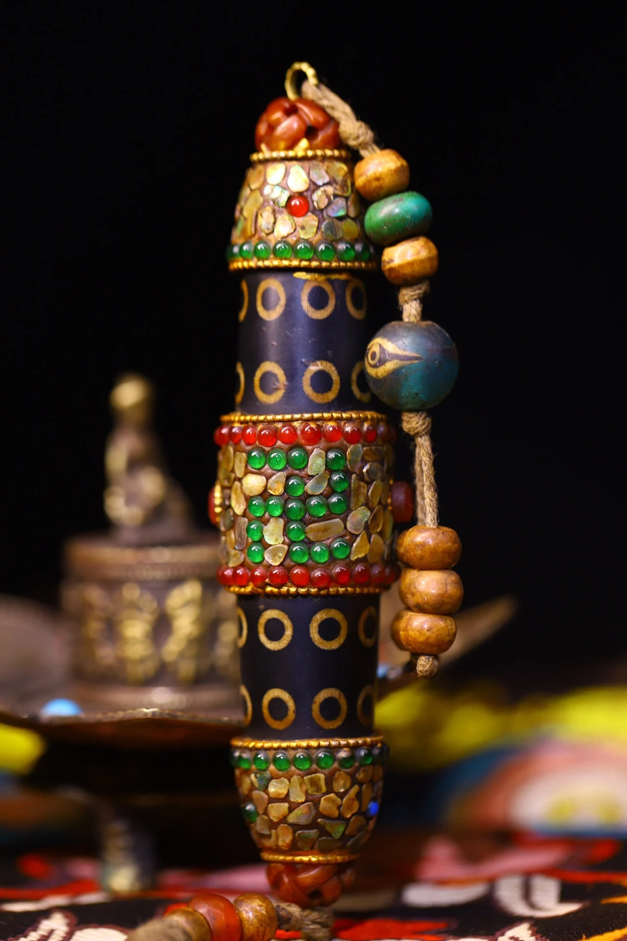 5 &quotКоллекция тибетского храма старый натуральный агат мозаика драгоценный